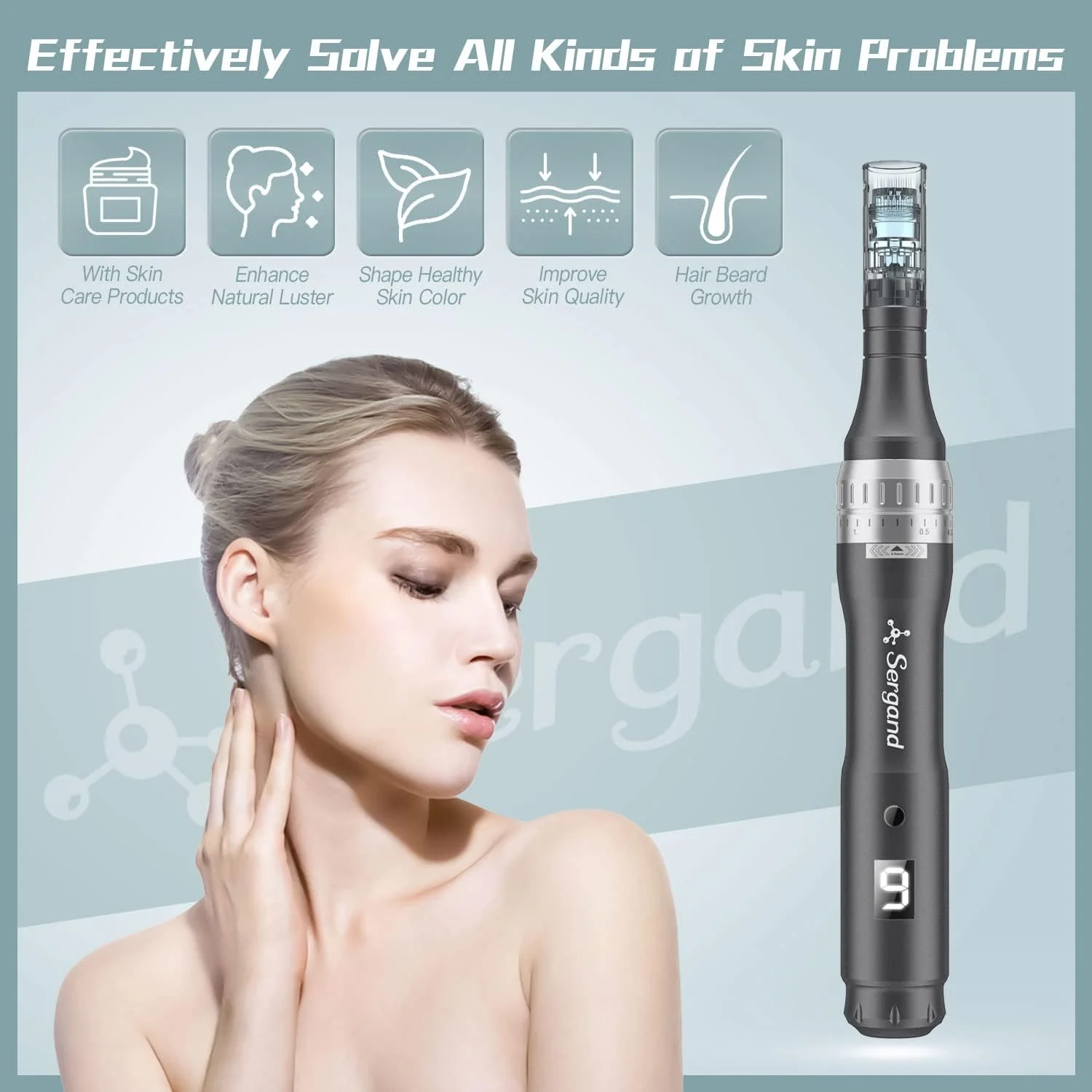 Sergand Professional Cordless Microneedling Pen - Levo Sportswear