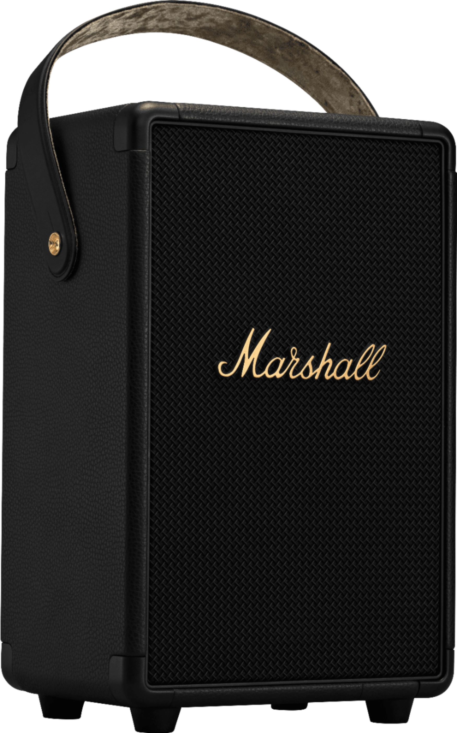 Marshall - Tufton Portable Bluetooth Speaker - Black/Brass - Levo Sportswear