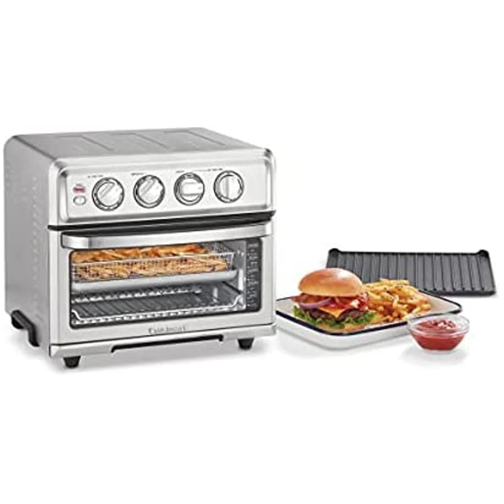 Cuisinart TOA-70 AirFryer Toaster Oven with Grill Stainless Steel Bundle with 1 YR CPS Enhanced Protection Pack - Levo Sportswear