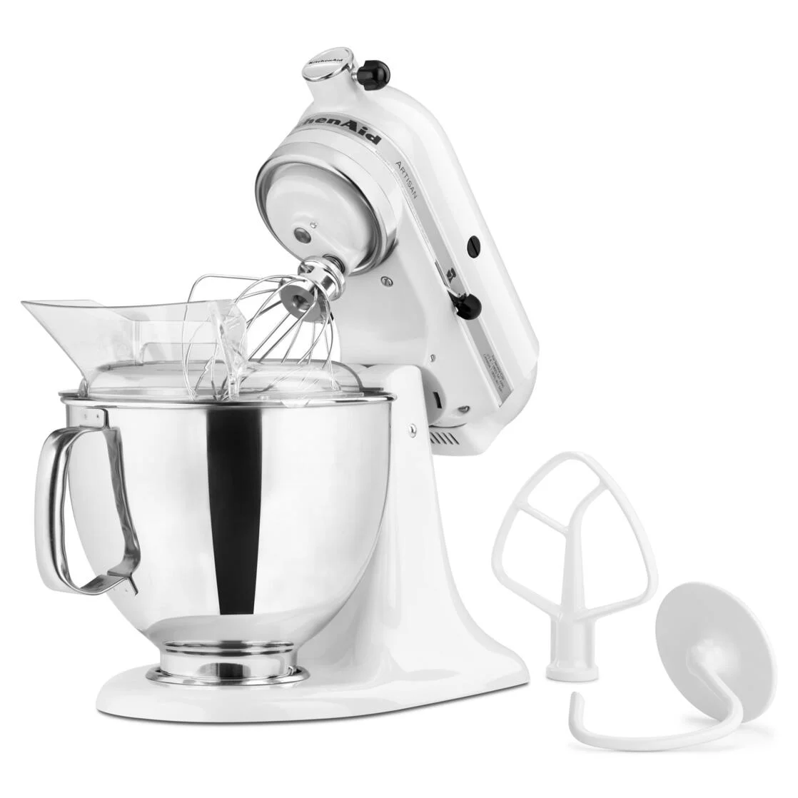 KitchenAid Artisan Series 5-Quart Tilt-Head Stand Mixer, White, KSM150PS - Levo Sportswear
