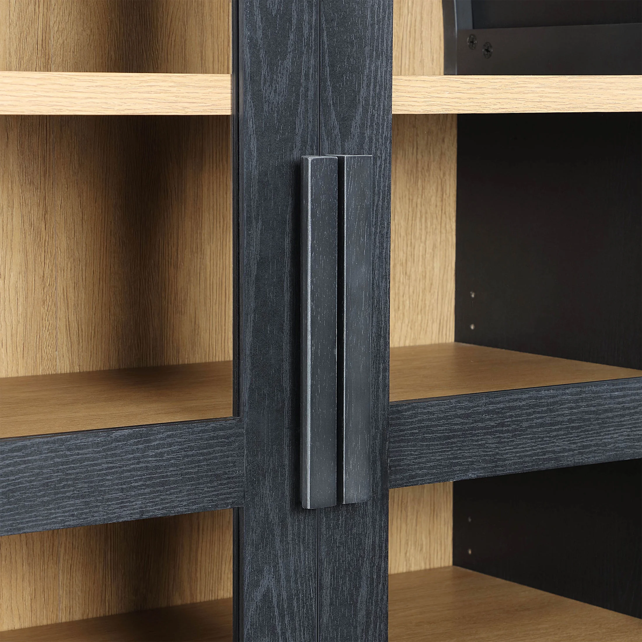 Better Homes & Gardens Juliet Solid Wood Frame Arc Cabinet, Black Finish - Levo Sportswear