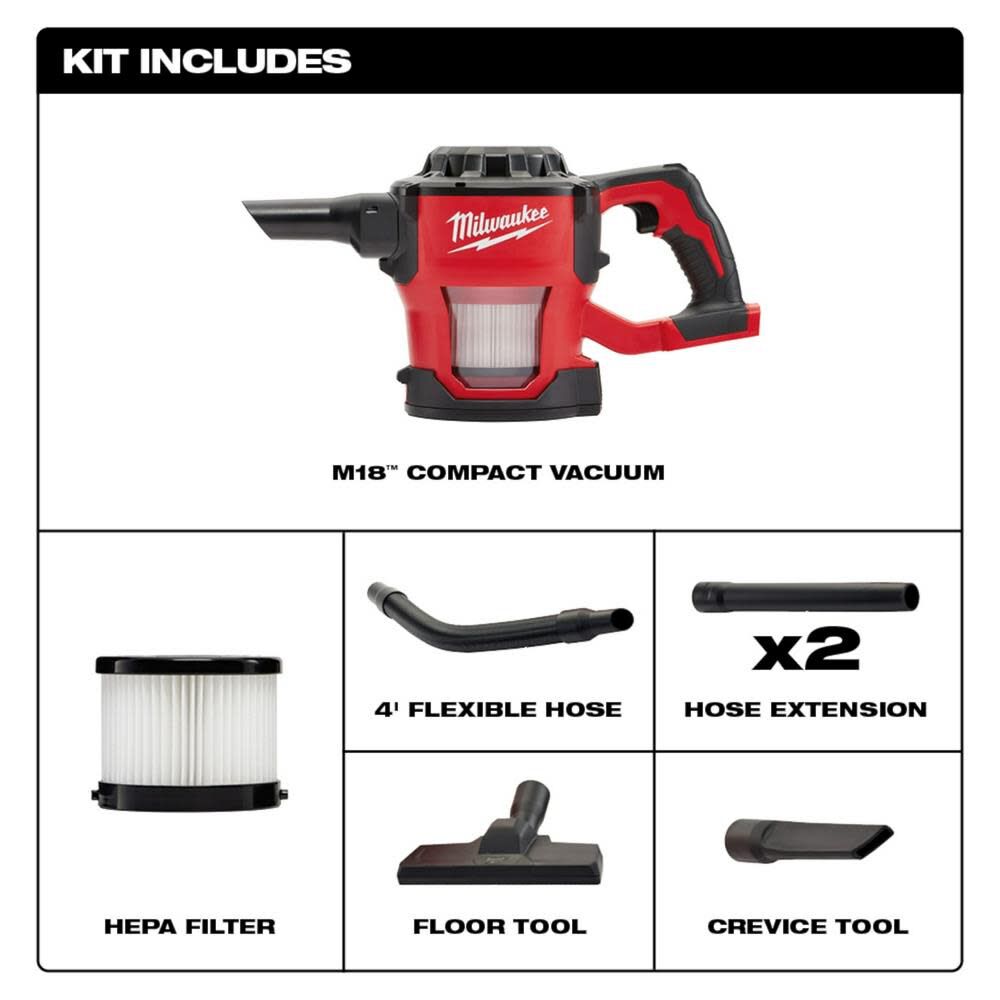 M18 Compact Vacuum 0882-20 from - Levo Sportswear
