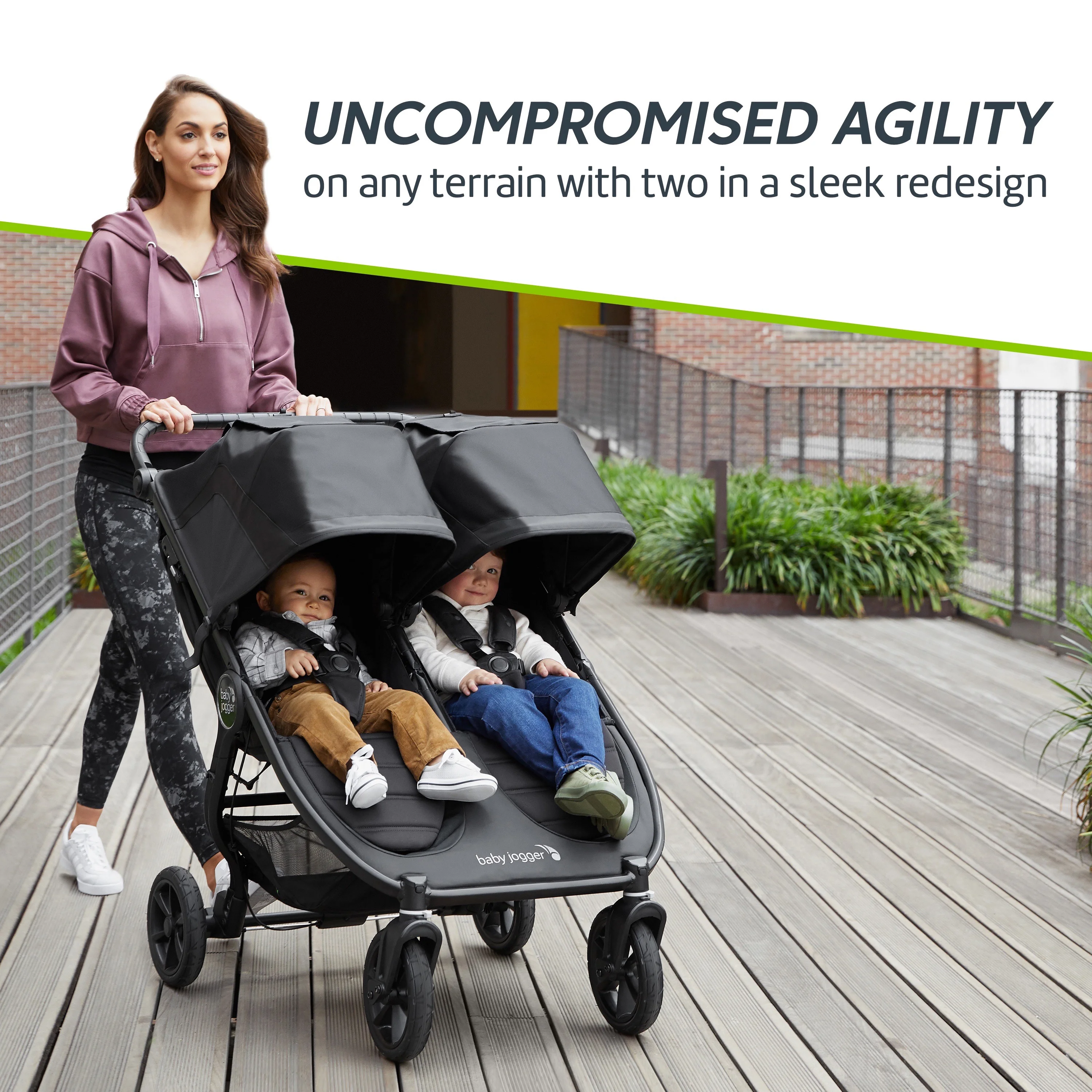 Baby Jogger® City Mini® GT2 Double Stroller, Jet - Levo Sportswear