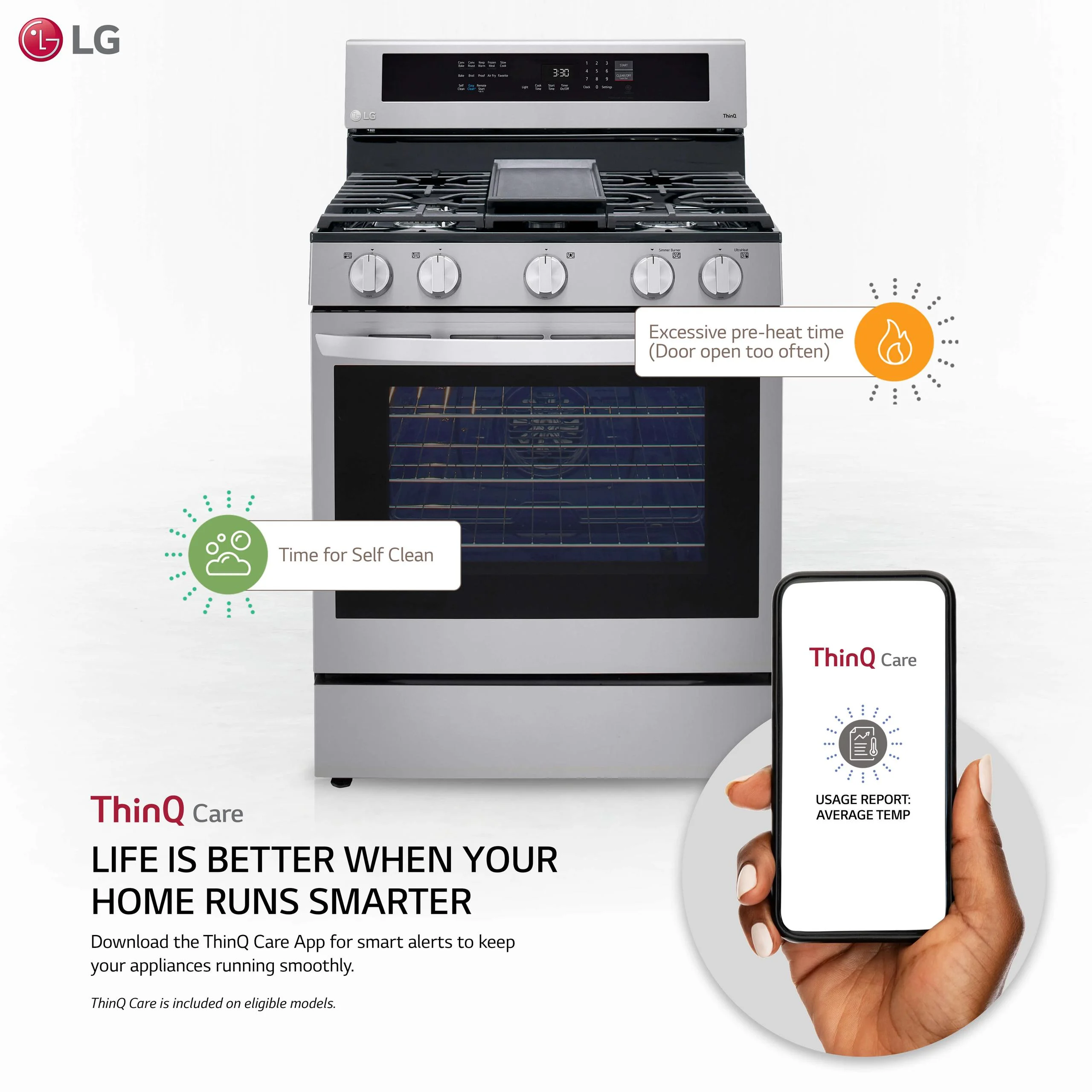 LG LRGL5825F 5.8 Cu. Ft. Stainless Steel Gas Range with Air Fry - Levo Sportswear