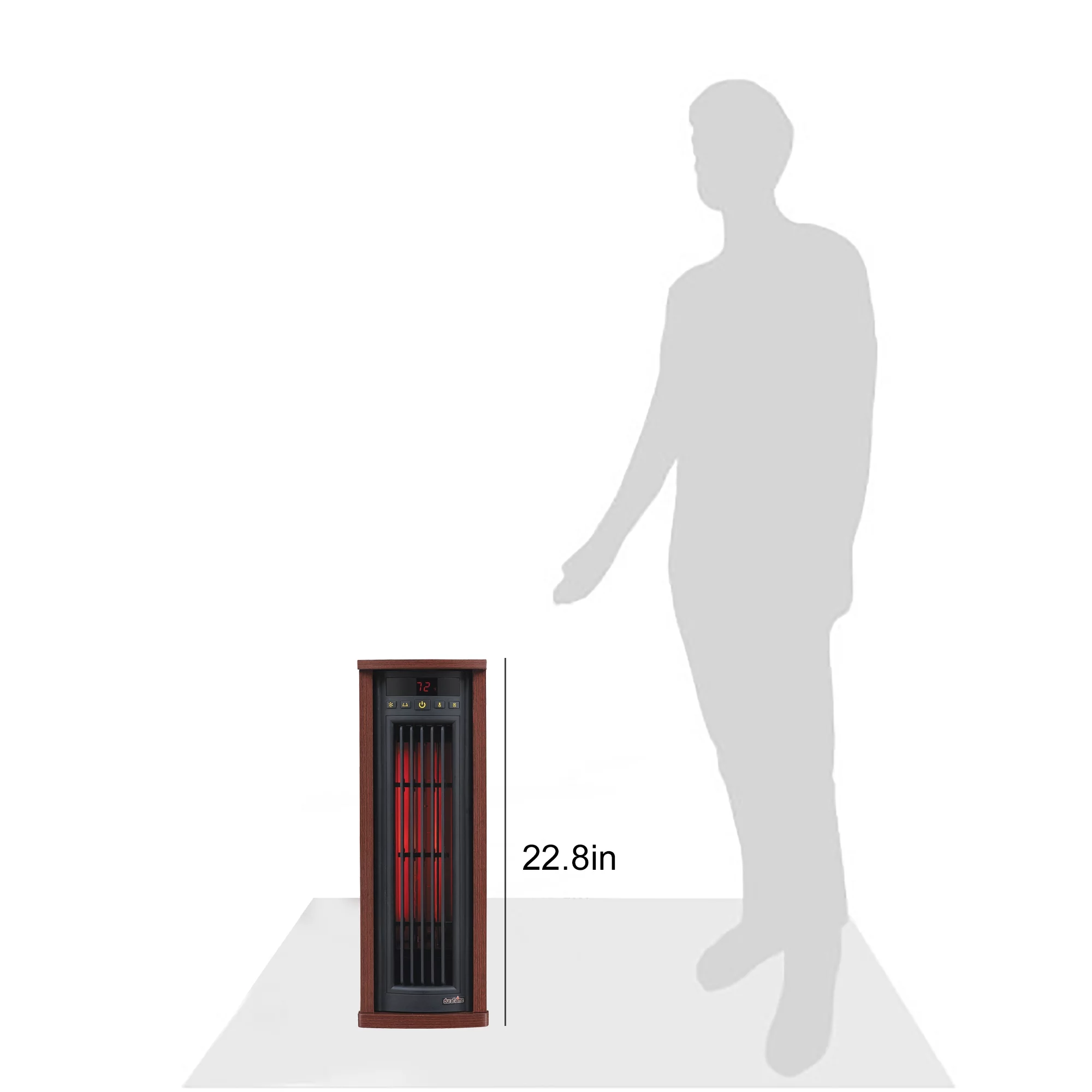 Duraflame Portable Electric Infrared Quartz Oscillating Tower Heater, Cherry - Levo Sportswear