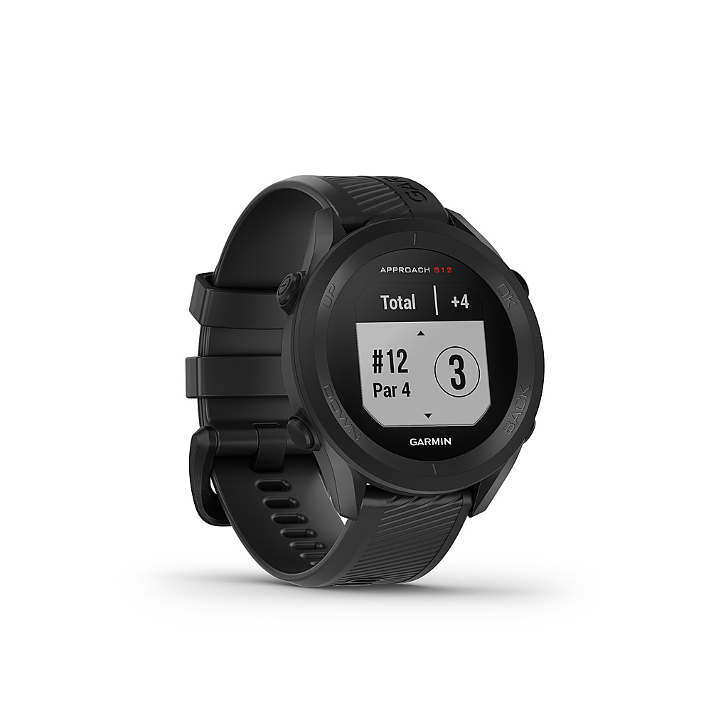 Garmin - Approach S12 GPS Smartwatch 33mm Fiber-Reinforced Polymer - Black - Levo Sportswear