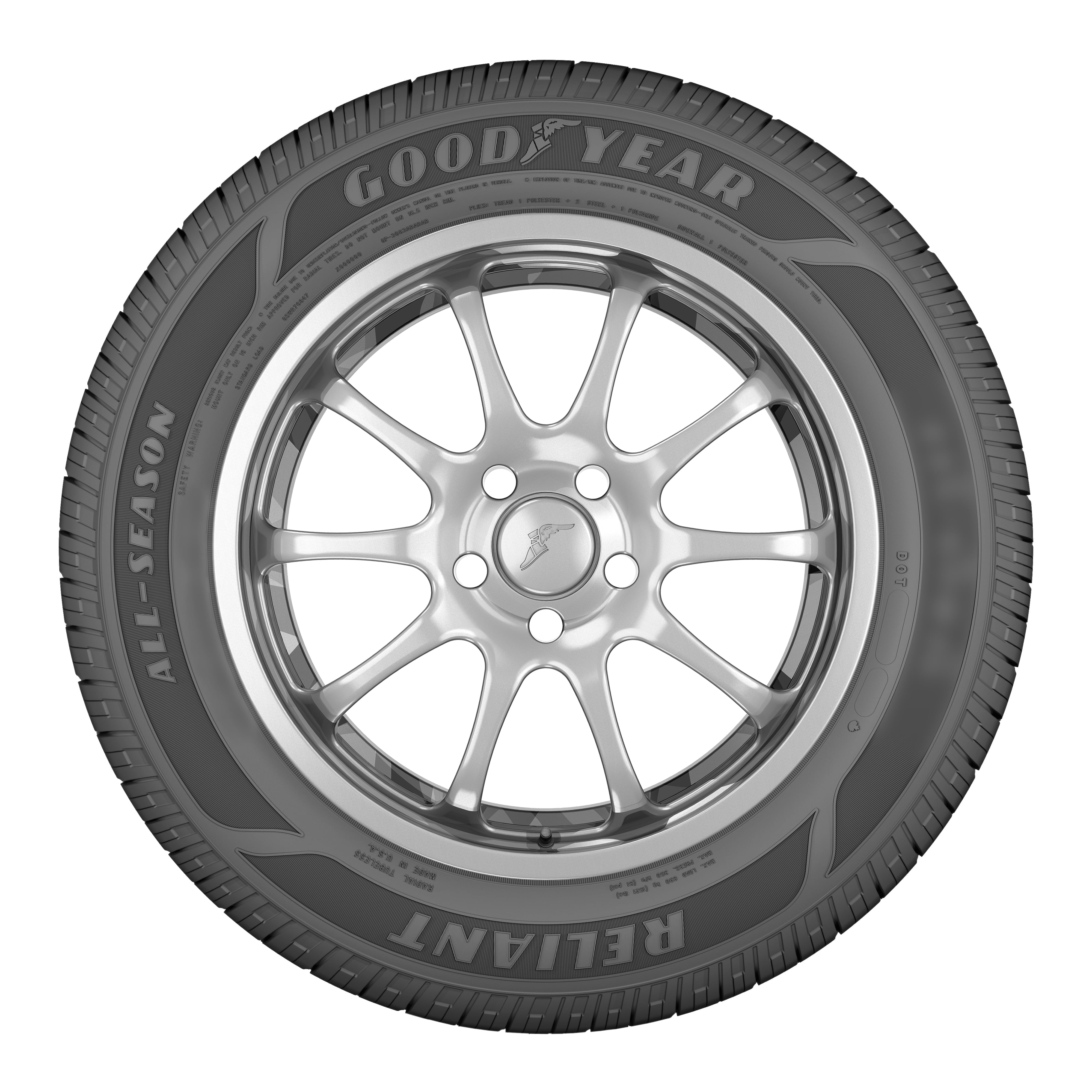 Goodyear Reliant All-Season 225/60R18 100V All-Season Tire - Levo Sportswear