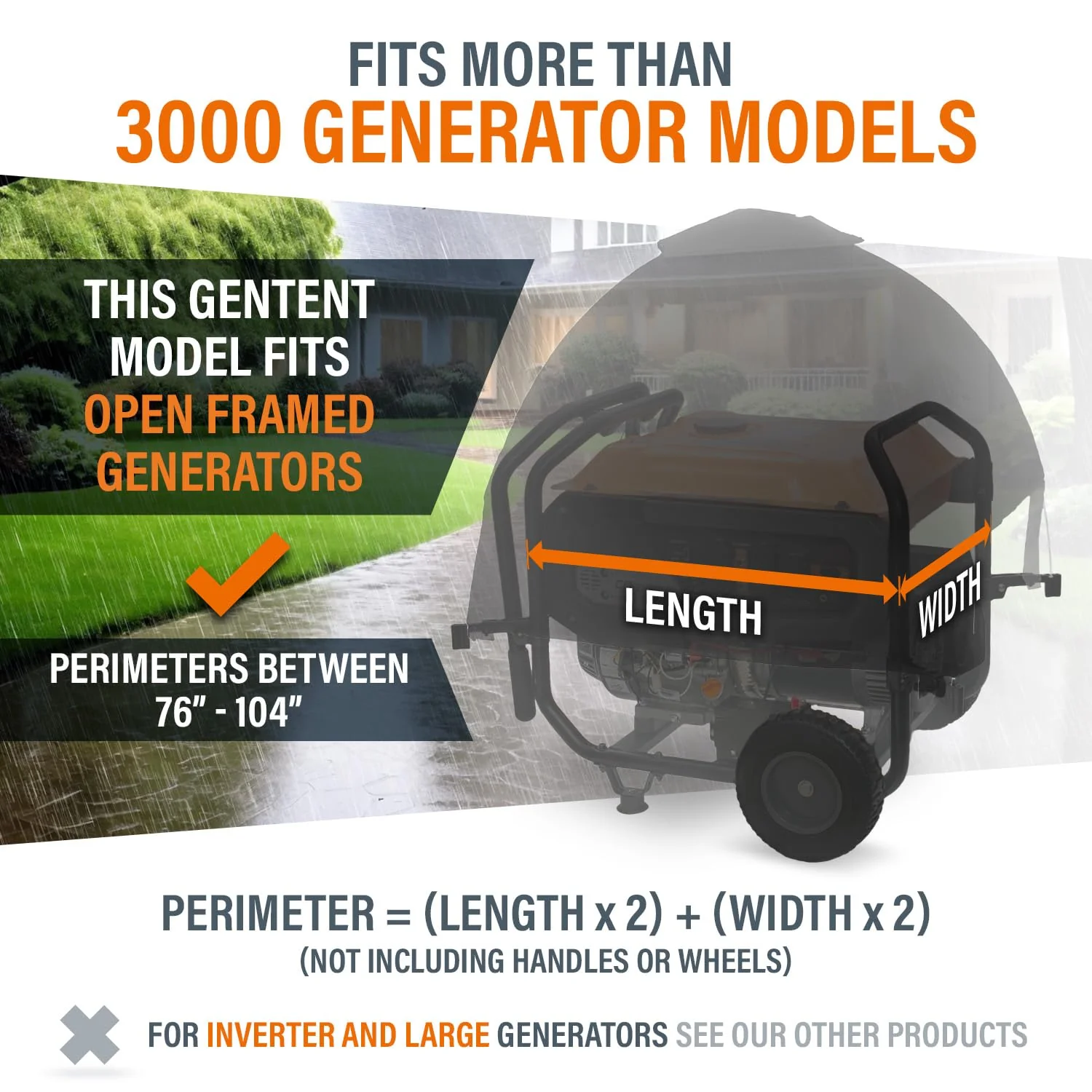 GenTent Generator Running Cover, Universal Kit - Levo Sportswear