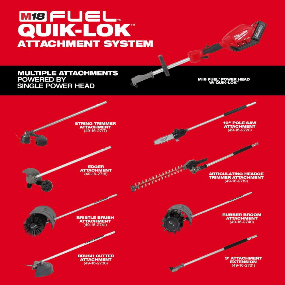 M18 FUEL QUIK-LOK Edger Attachment 49-16-2718 from - Levo Sportswear