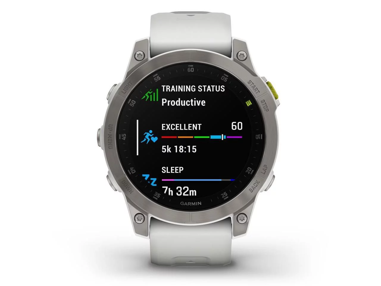 Garmin Epix Gen 2 Sapphire 47mm GPS Smartwatch, White Titanium #010-02582-20 - Levo Sportswear