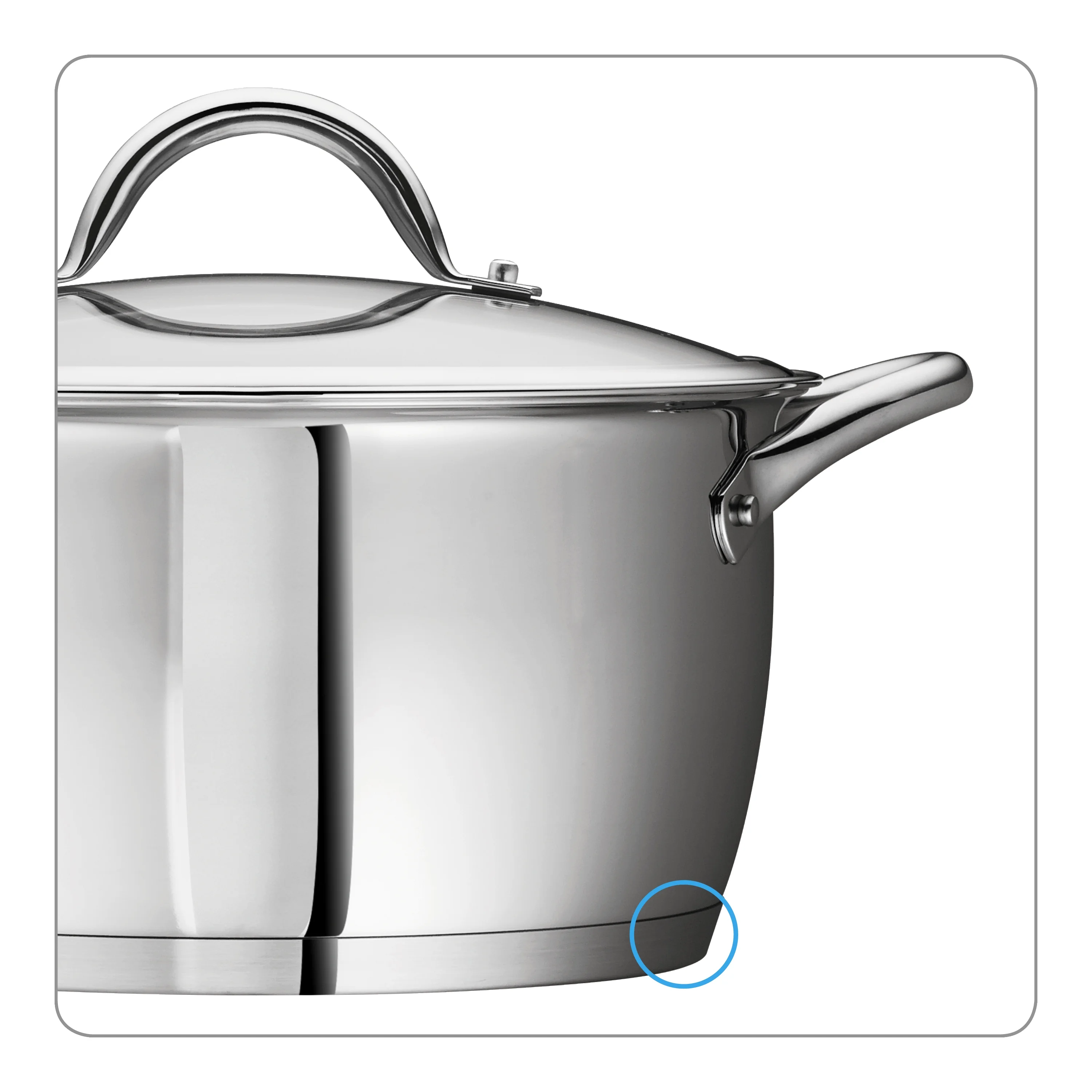 Tramontina Gourmet Stainless Steel Tri-Ply Base Cookware Set, 12 Piece - Levo Sportswear