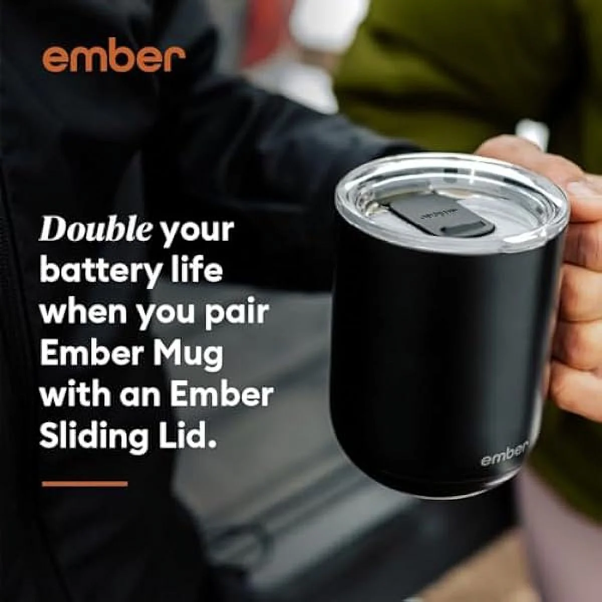 Ember Temperature Control Smart Mug 2, 14 oz, App-Enabled with Splash-Proof Lid and Signature Cloth - Levo Sportswear