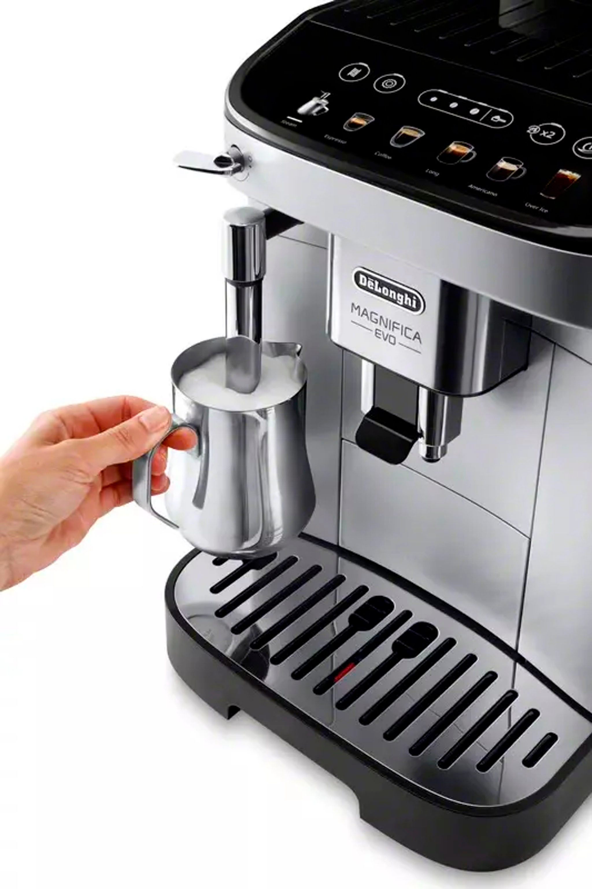 De'Longhi - Magnifica Evo Coffee and Espresso Machine - Silver - Levo Sportswear