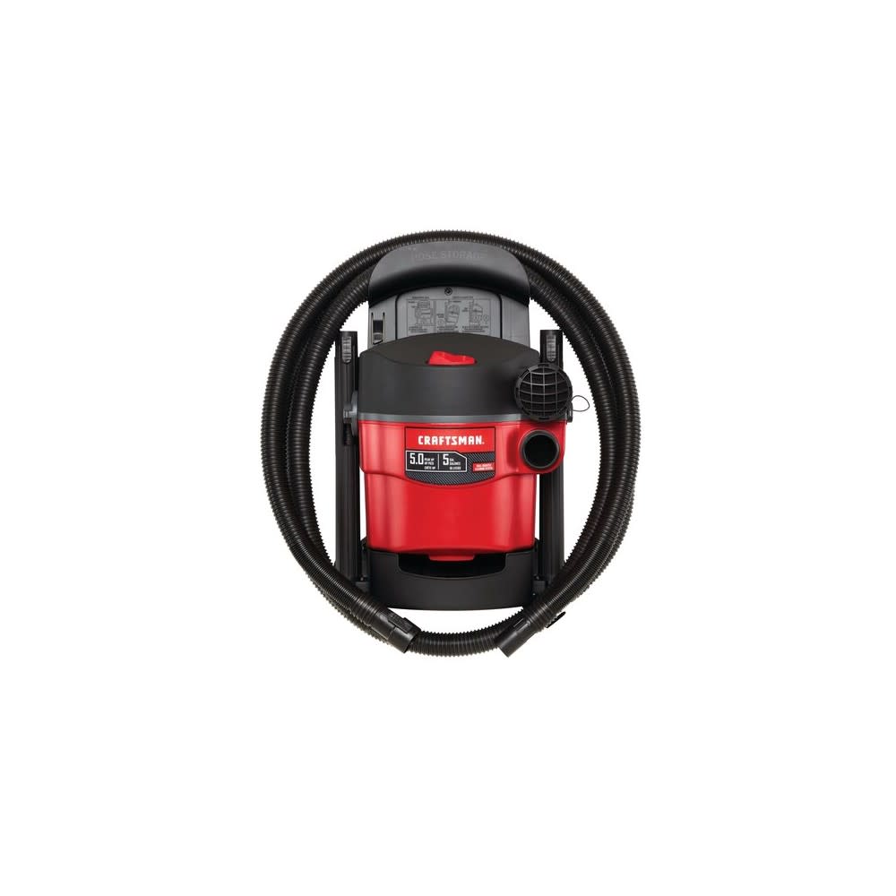 Craftsman Wet/Dry Vacuum 5 Gallon 120V 5HP Peak Wall Mounted - Levo Sportswear