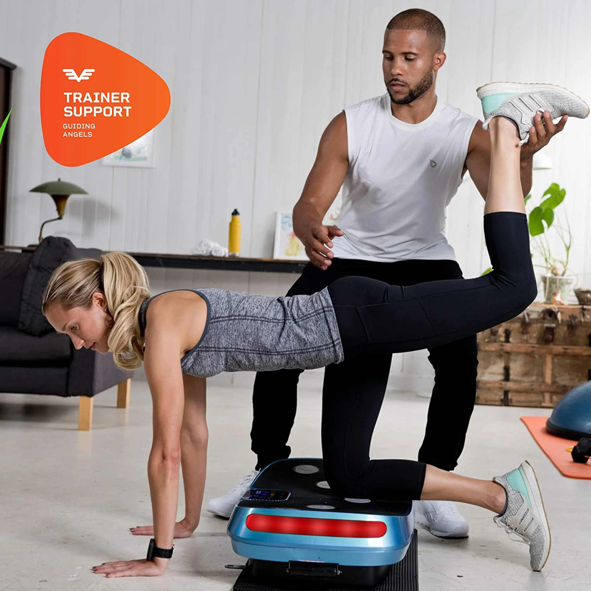 LifePro Rumblex 4D Triple Oscillation Vibration Plate Home Workout Equipment, Blue - Levo Sportswear