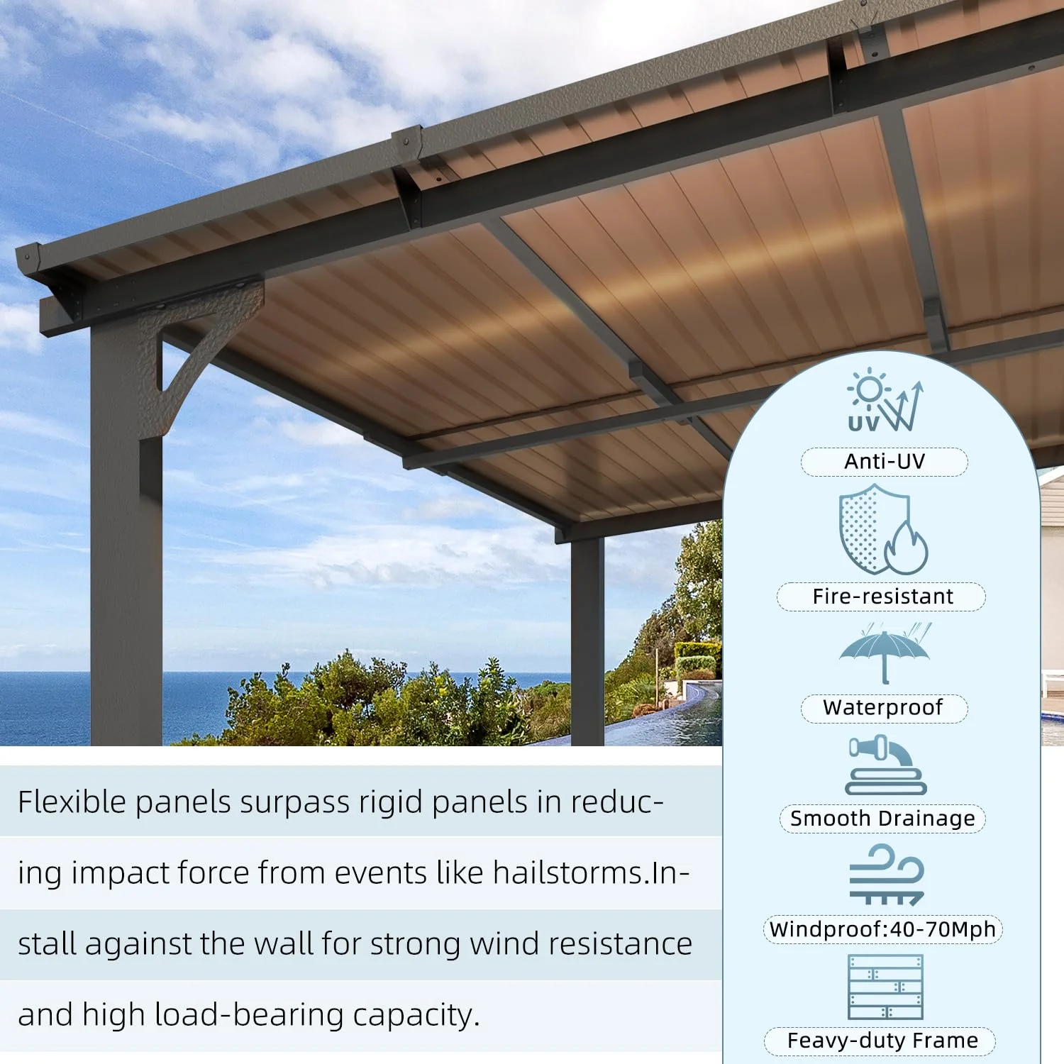 AECOJOY 14' x 10' Gazebo for Patio with Roof - Levo Sportswear