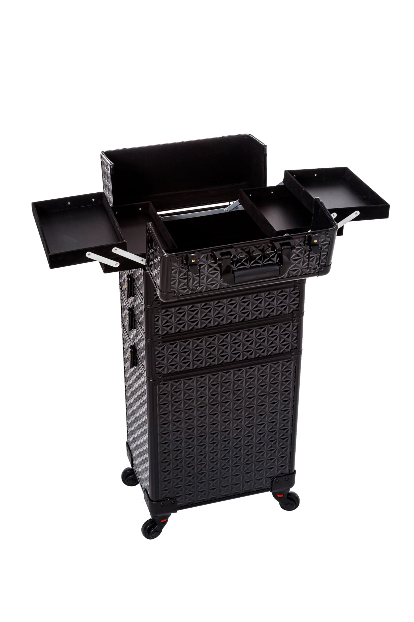 AROUS 5 in 1 Professional Makeup Train Case with 360° Swivel Wheels - Levo Sportswear