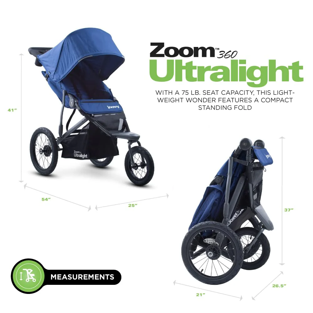Joovy Zoom360 Ultralight Jogging Stroller Featuring High Child Seat - Levo Sportswear