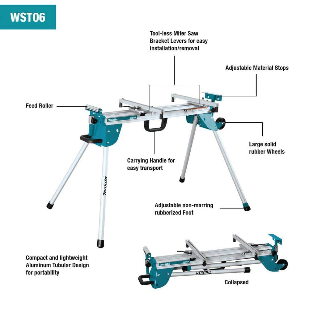 Compact Folding Miter Saw Stand WST06 - Levo Sportswear