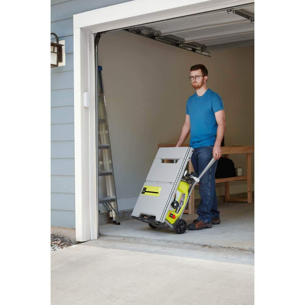 15 Amp 10 in. Expanded Capacity Portable Corded Table Saw With Rolling Stand RTS23 - Levo Sportswear