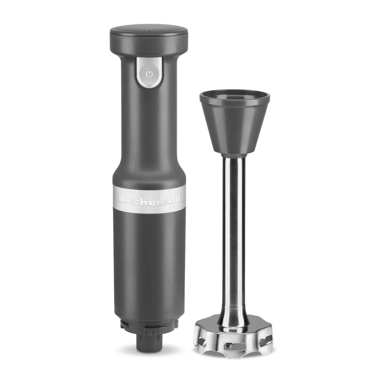 KitchenAid Cordless Variable Speed Hand Blender with Chopper and Whisk Attachment, Charcoal Grey, KHBBV83 - Levo Sportswear