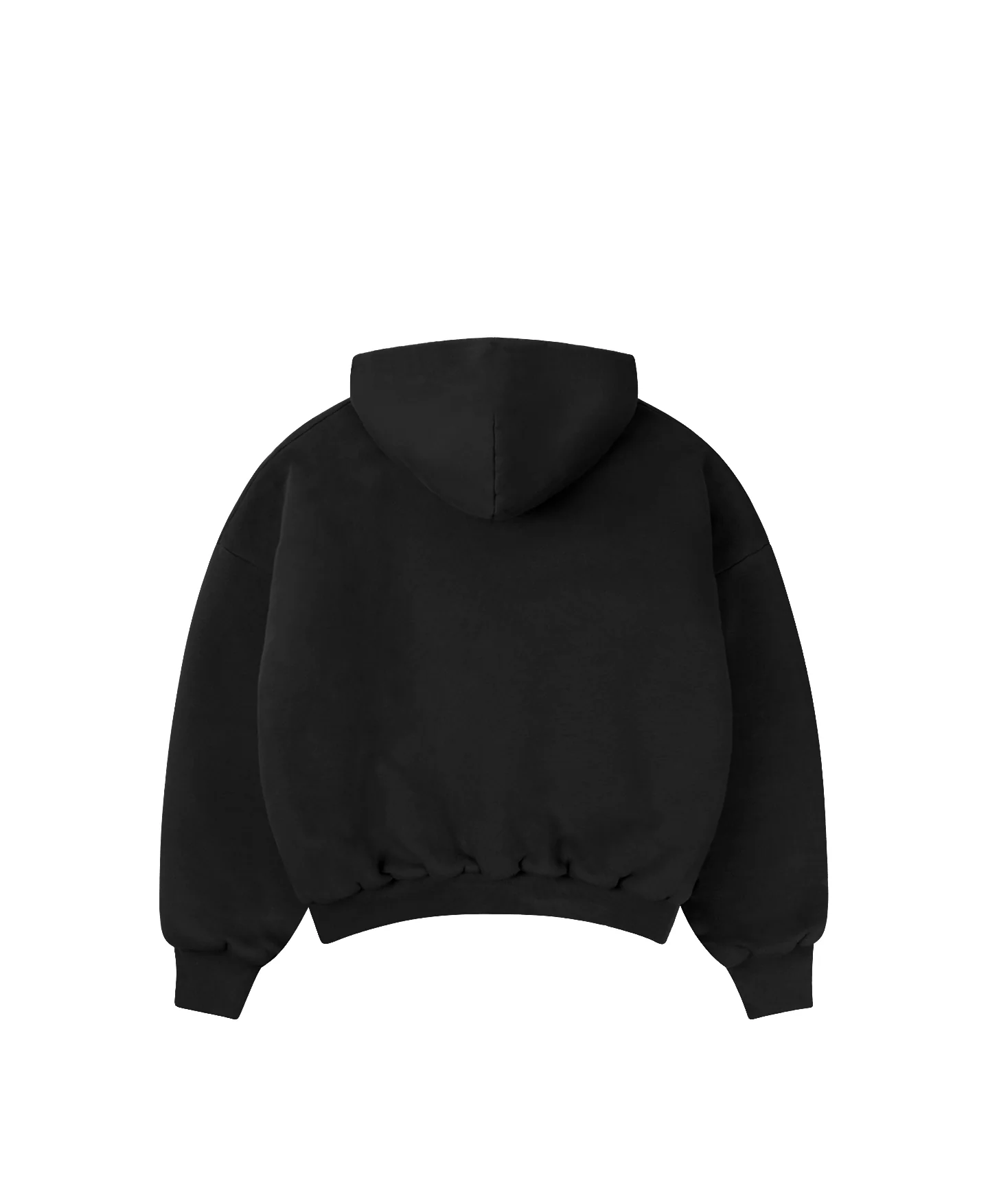 1000 GSM 'Jet Black' Double Hoodie - Levo Sportswear