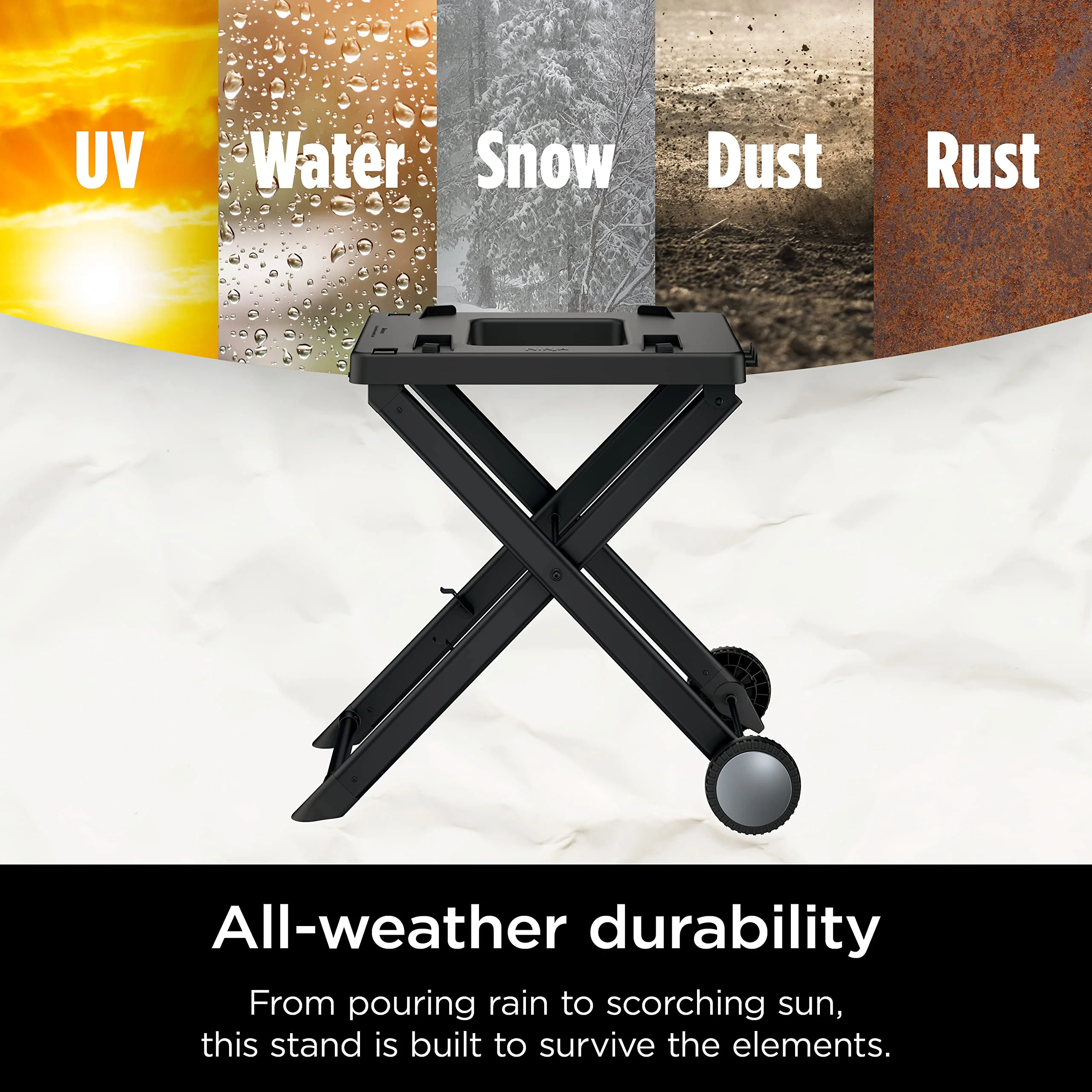 Ninja XSKSTAND Woodfire Collapsible Outdoor Grill Stand - Levo Sportswear