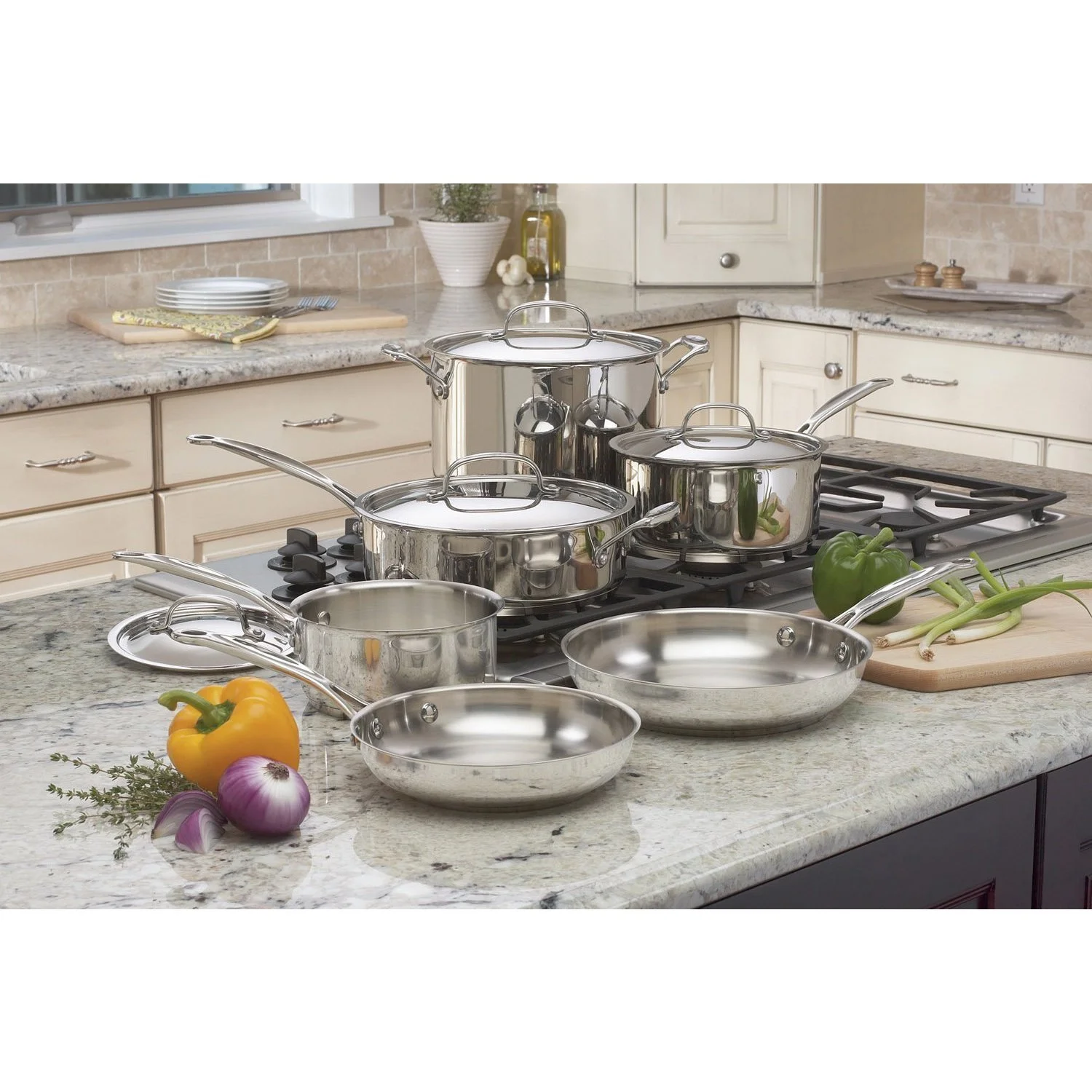 Cuisinart Chef's Classic Stainless Cookware 11 Piece Set, 77-11G - Levo Sportswear