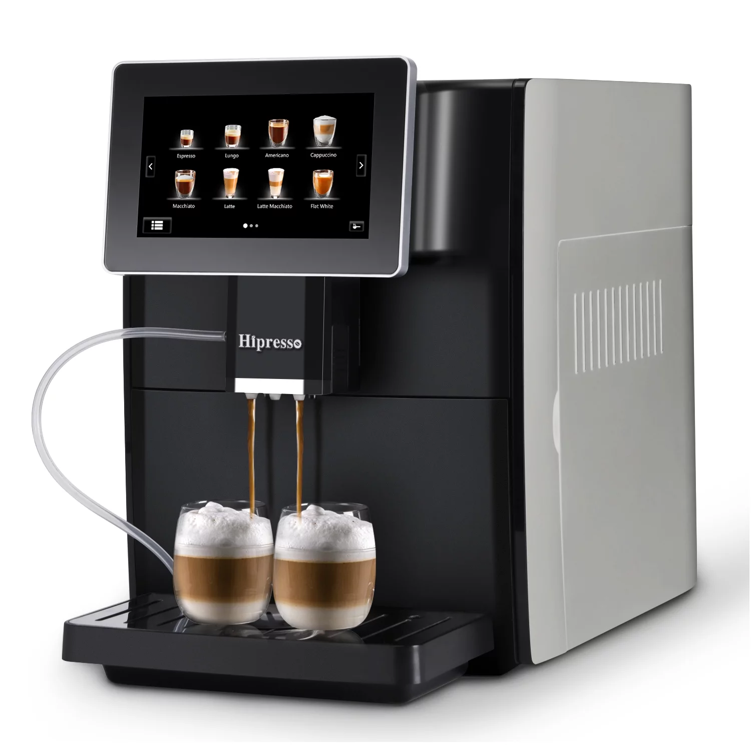Hipresso CM-1001 Programmable Super-automatic Espresso Coffee Machine with Large 7 inches HD TFT Display - Levo Sportswear
