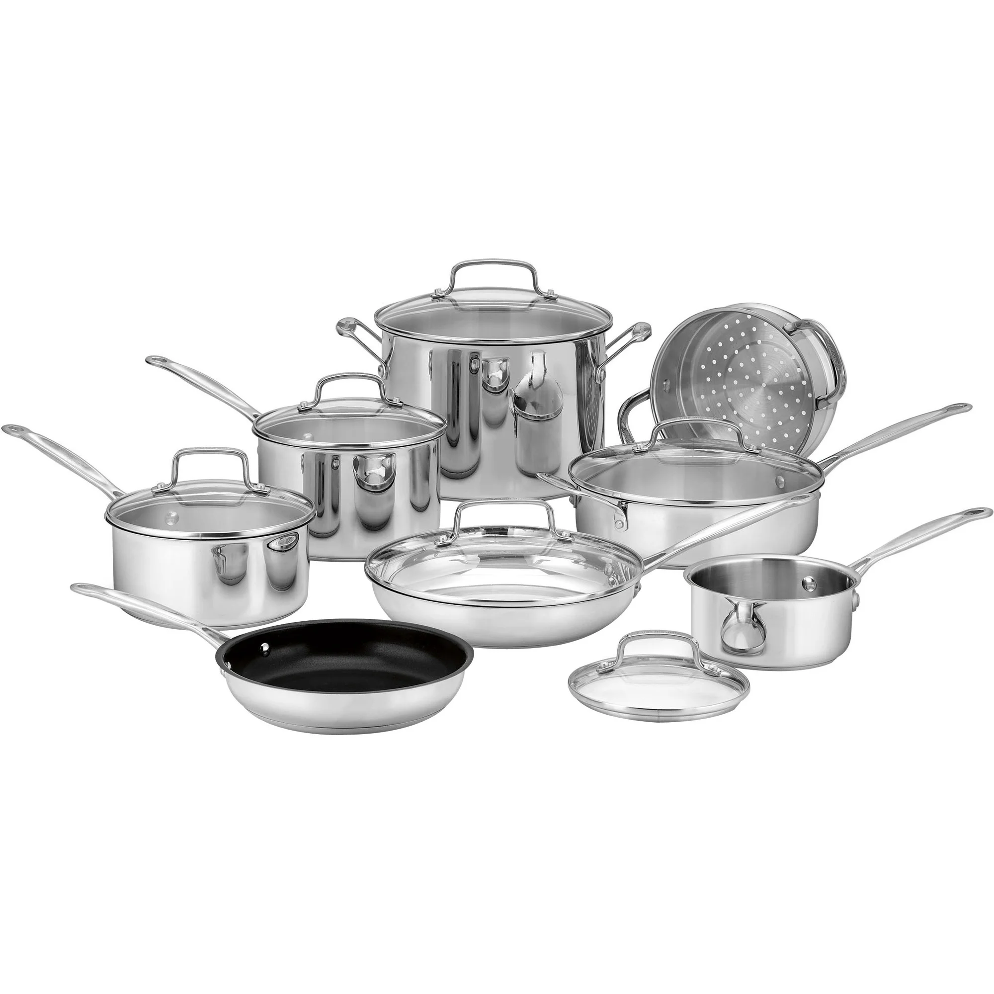 Cuisinart Chef's Classic Stainless Steel 14 Piece Cookware Set (77-14) - Levo Sportswear