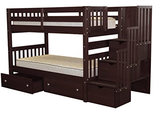 Bedz King Stairway Bunk Beds - Levo Sportswear