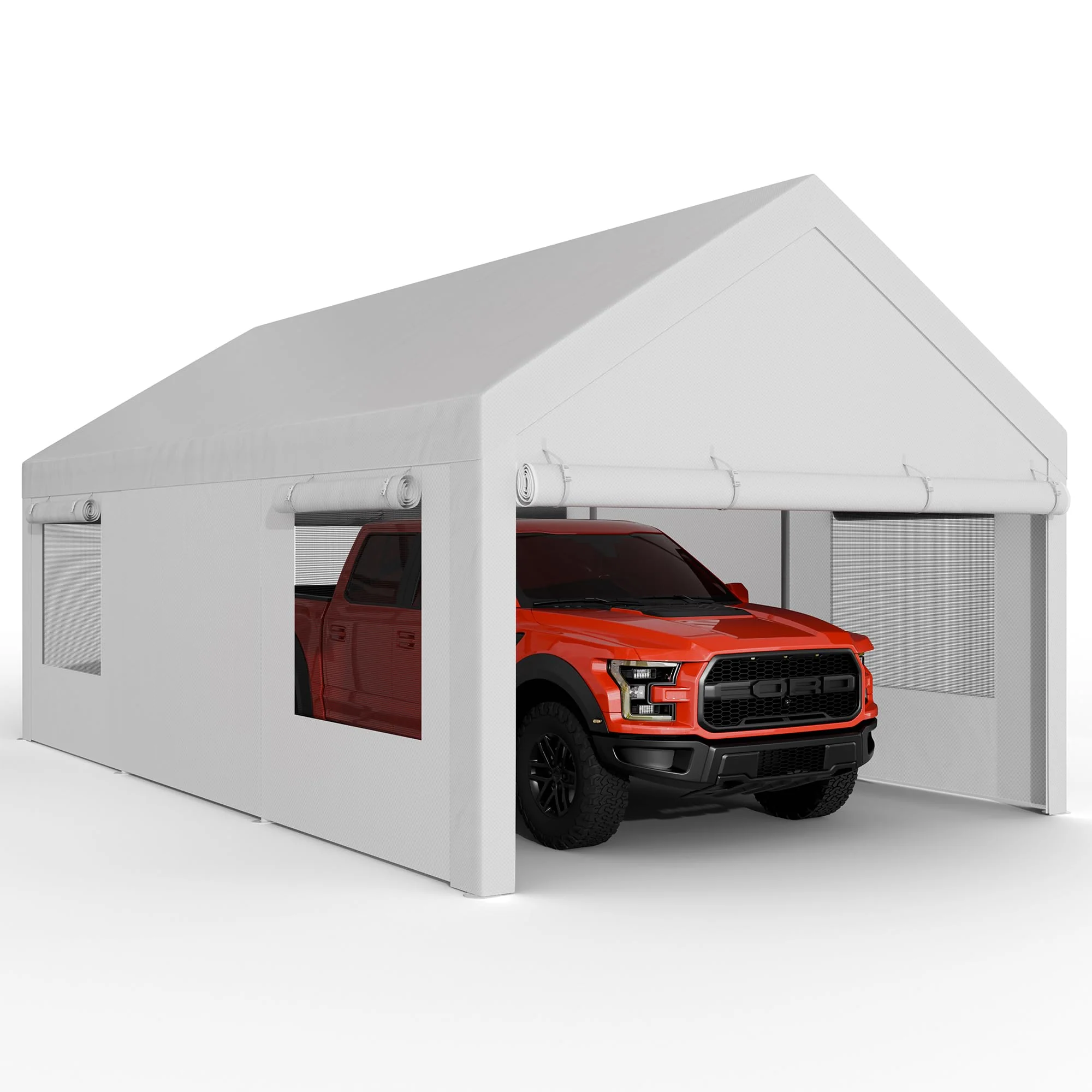 JYQAQA 12x20 FT Heavy Duty Carport Canopy - Levo Sportswear